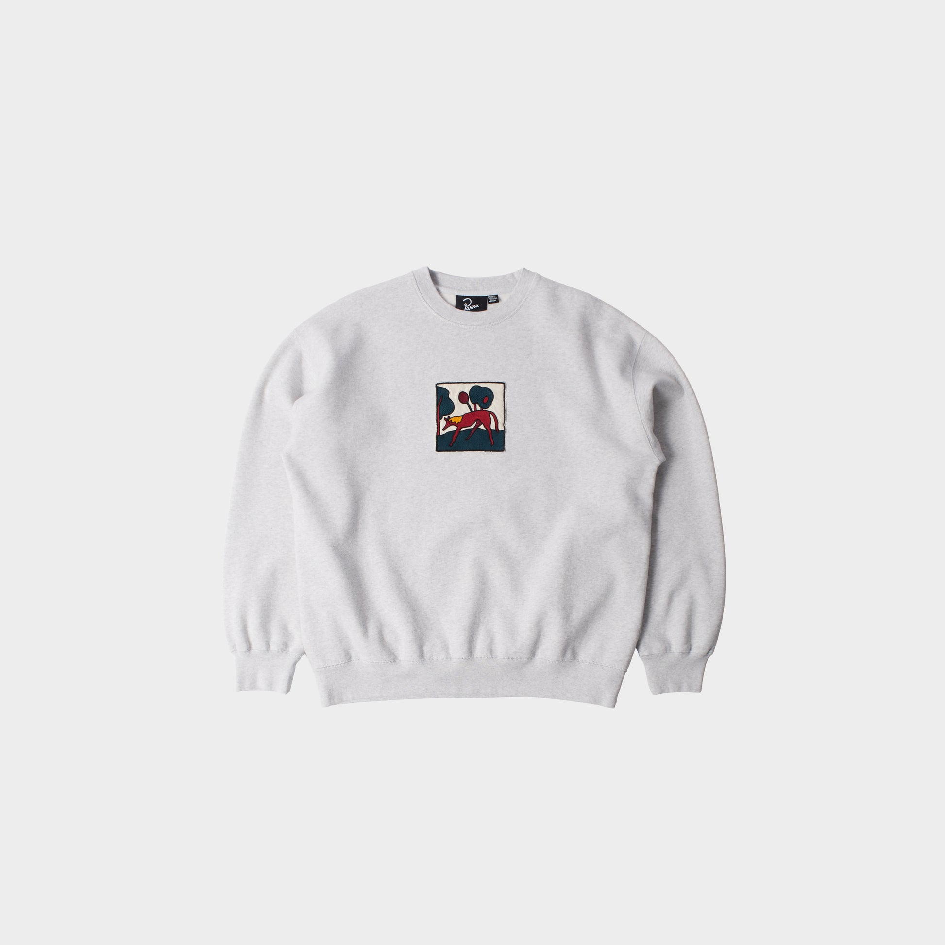 by parra Long Lost Leg Crew Neck Sweatshirt in Farbe heathgrey
