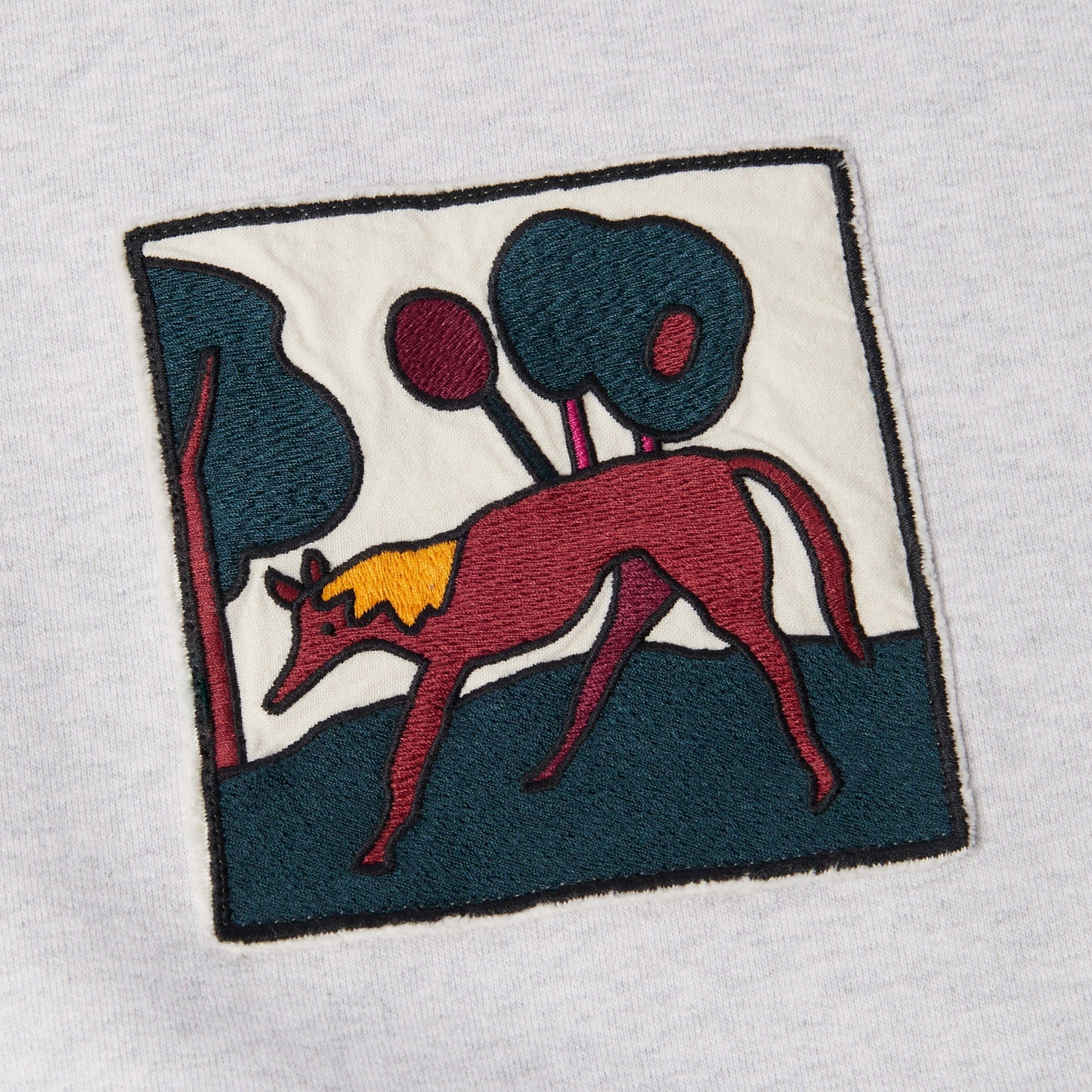 by parra Long Lost Leg Crew Neck Sweatshirt in Farbe heathgrey