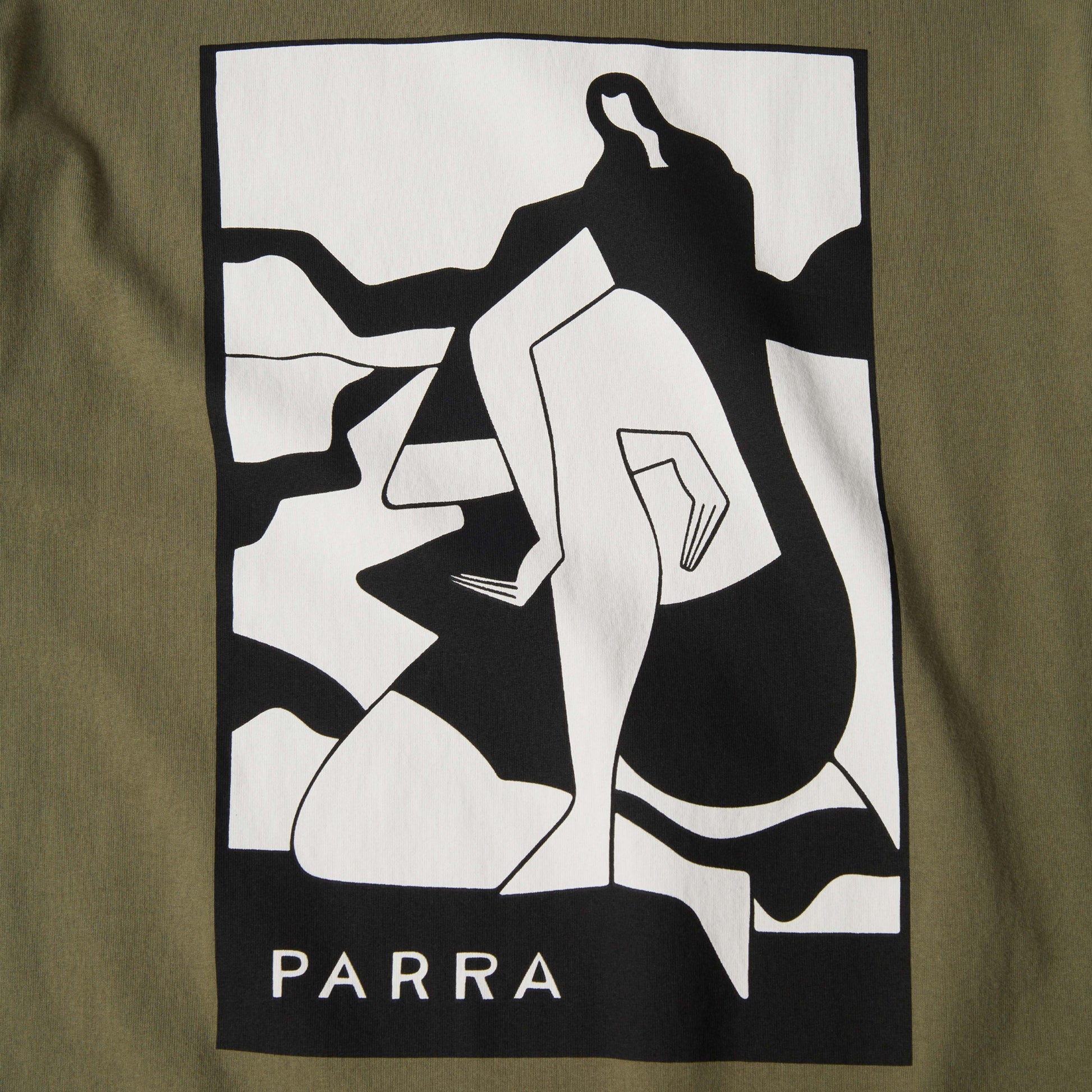 by Parra Waiting For You T-Shirt in Farbe green