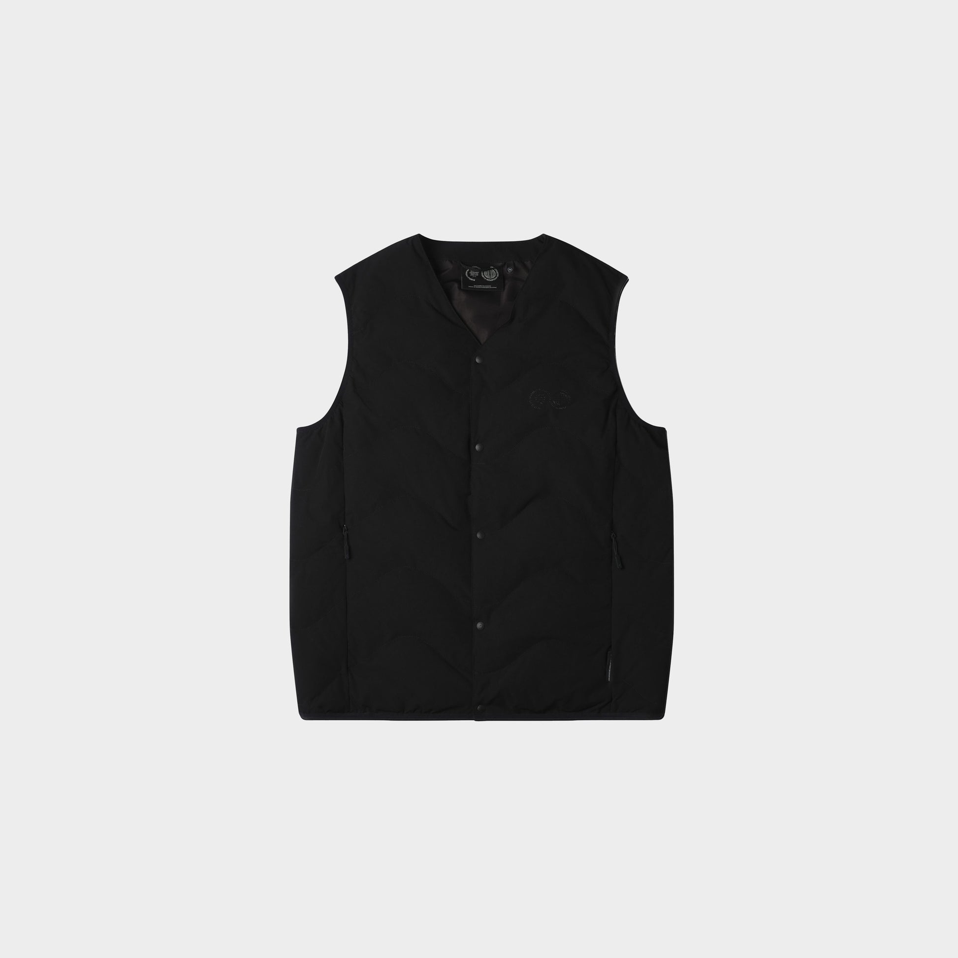 Purple Mountain Observatory Waves Vest in Farbe black