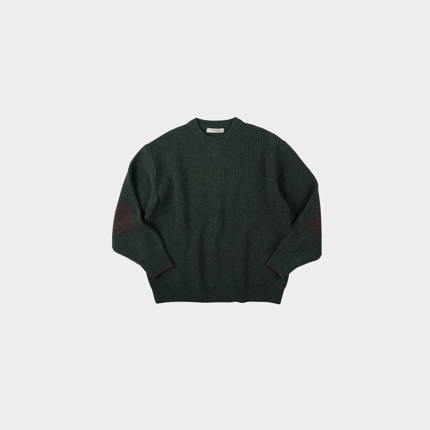 Frizmworks Patch Round Pullover Knit in Farbe forest_green