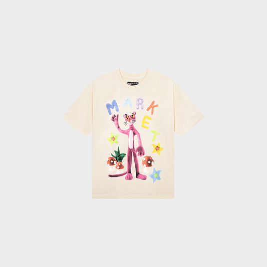 Market Pink Panther Nostalgia T-Shirt in Farbe ecru