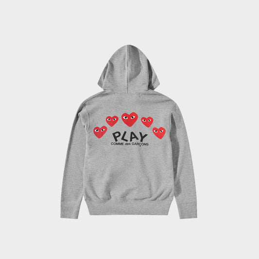 Zip Hoodie Red Heart Emblem