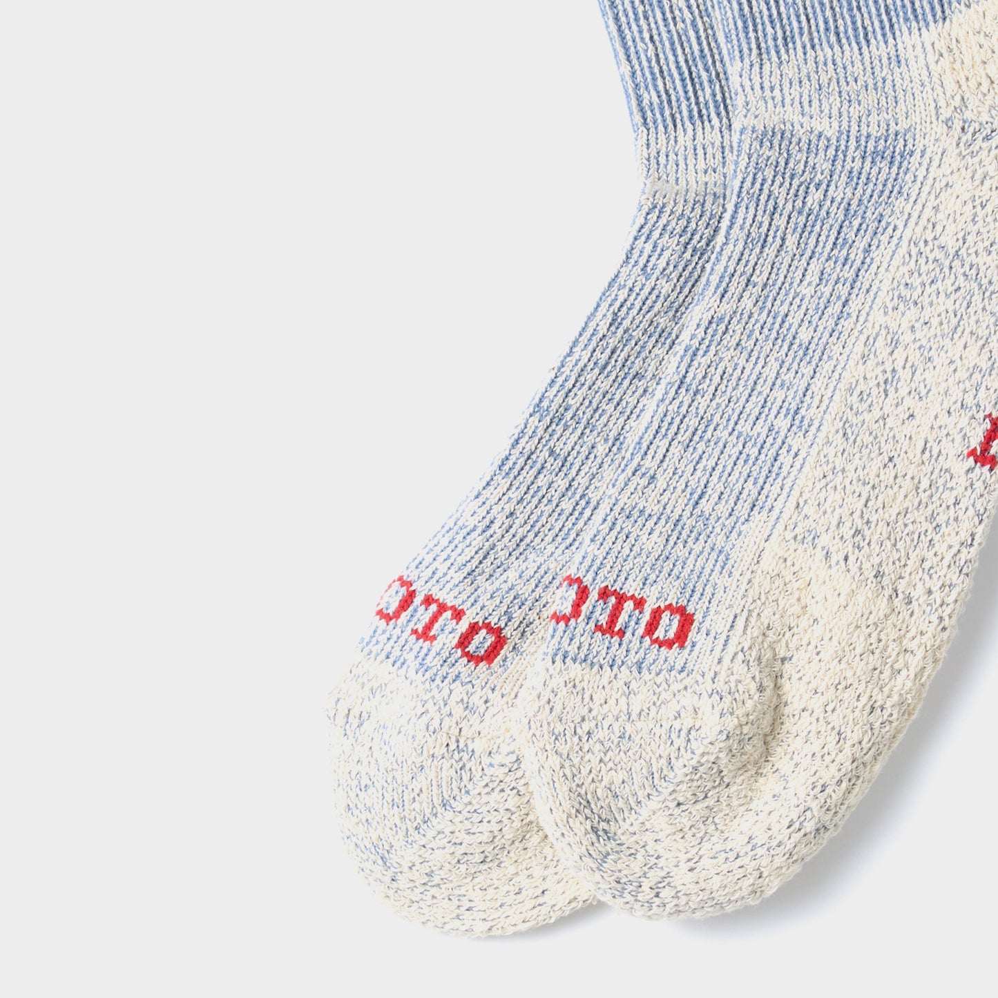 Rototo Pile Stripe Marl Socks in Farbe blue_orange