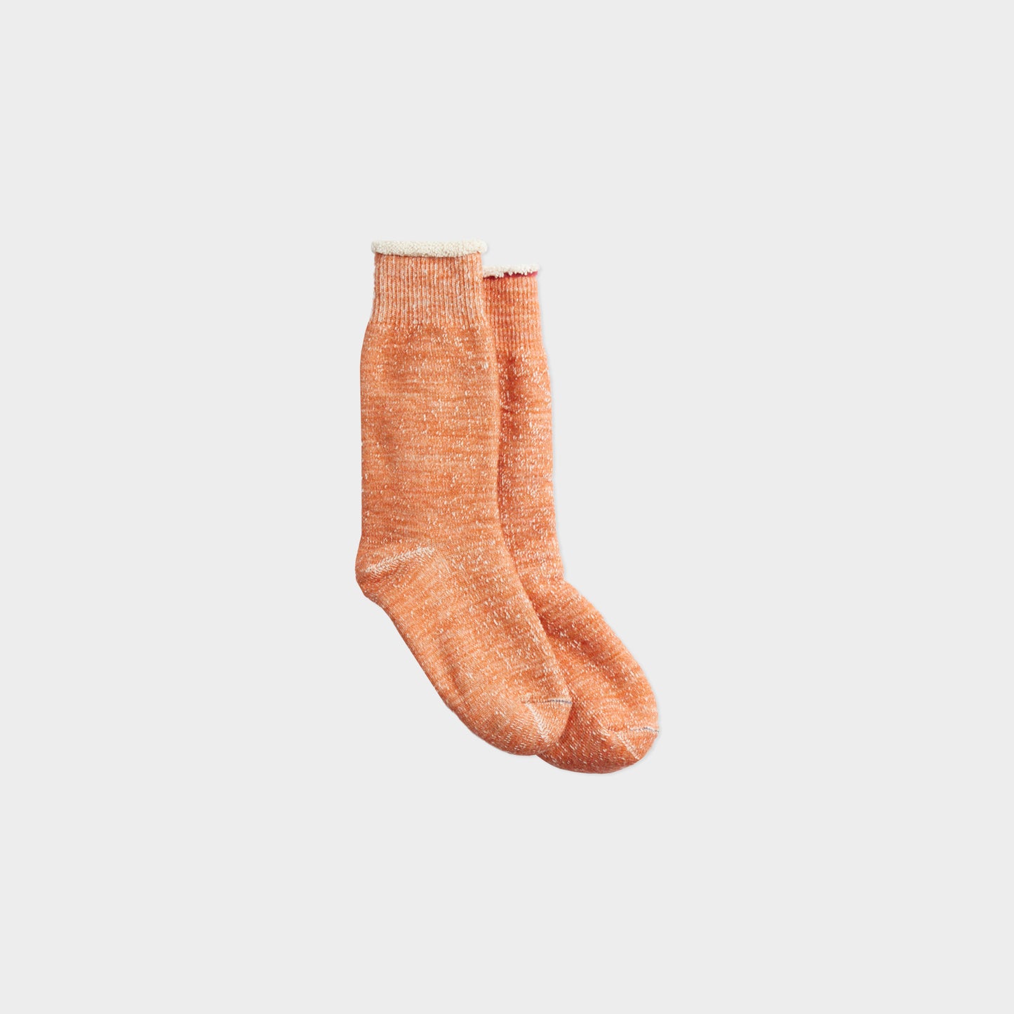 Rototo Double Face Crew Socks in Farbe orange