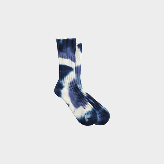 RoToTo Chunky Ribbed Crew Socks in Farbe navy_blue