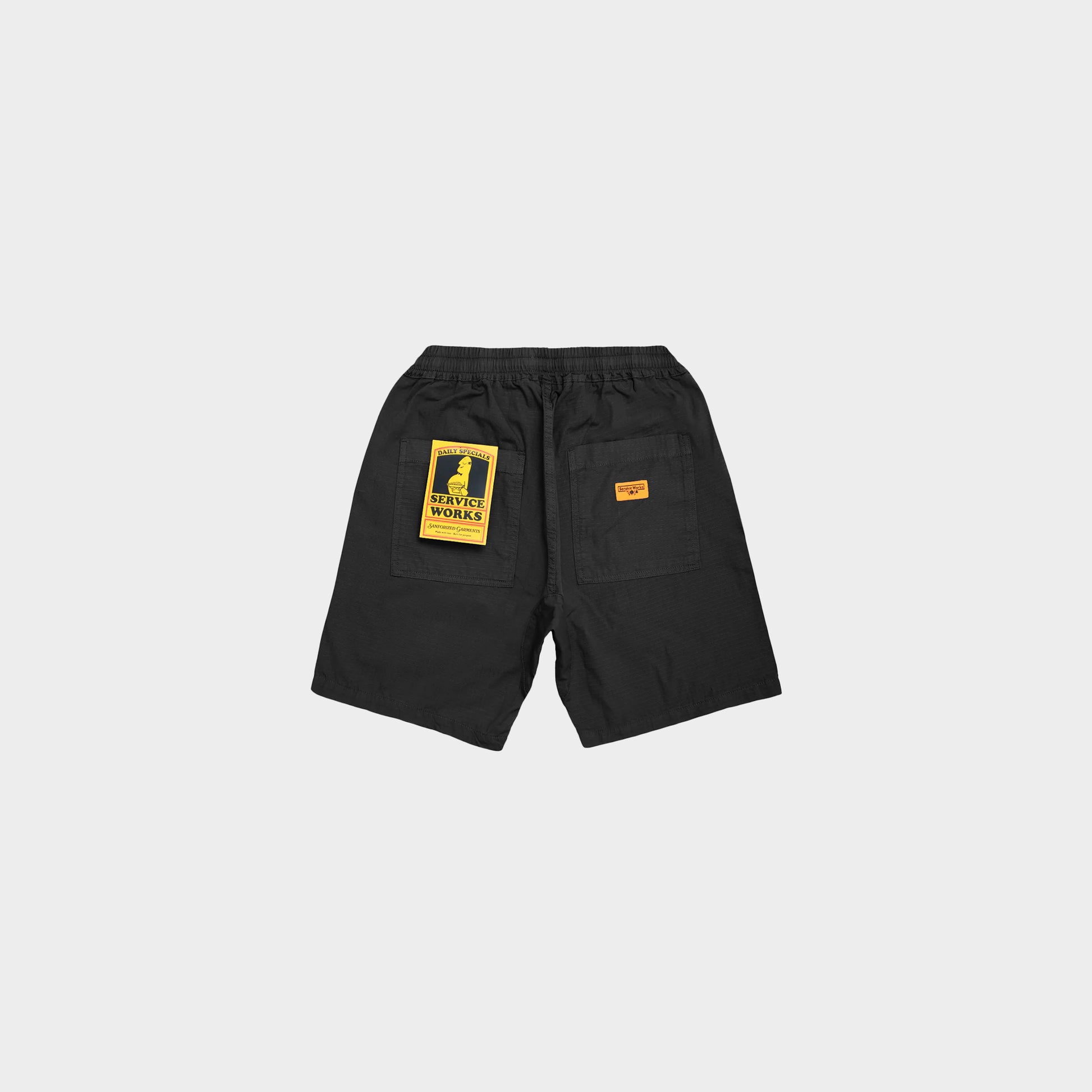 Service Works Ripstop Chef Shorts in Farbe black