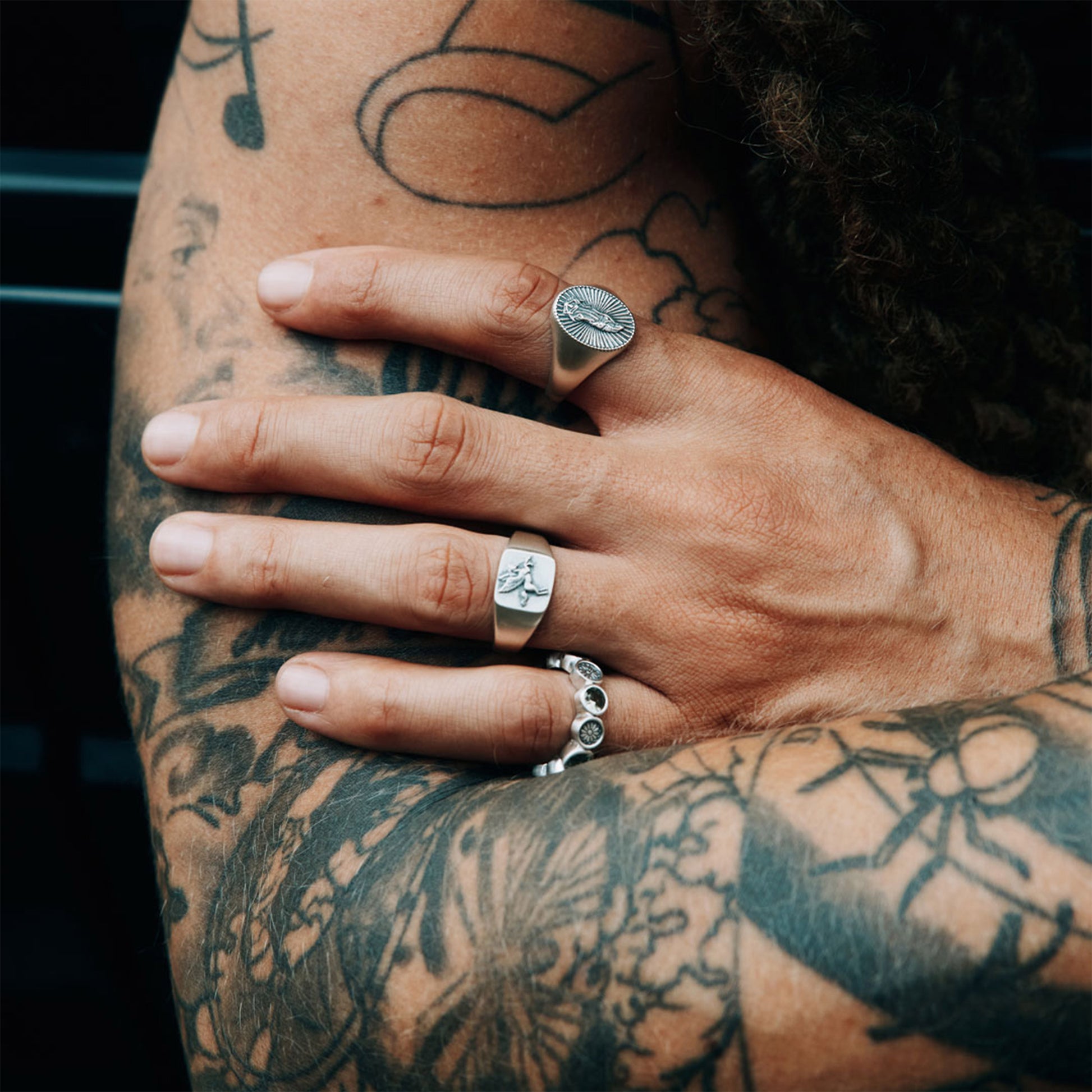 Serge DeNimes Silver Pegasus Ring in Farbe silver