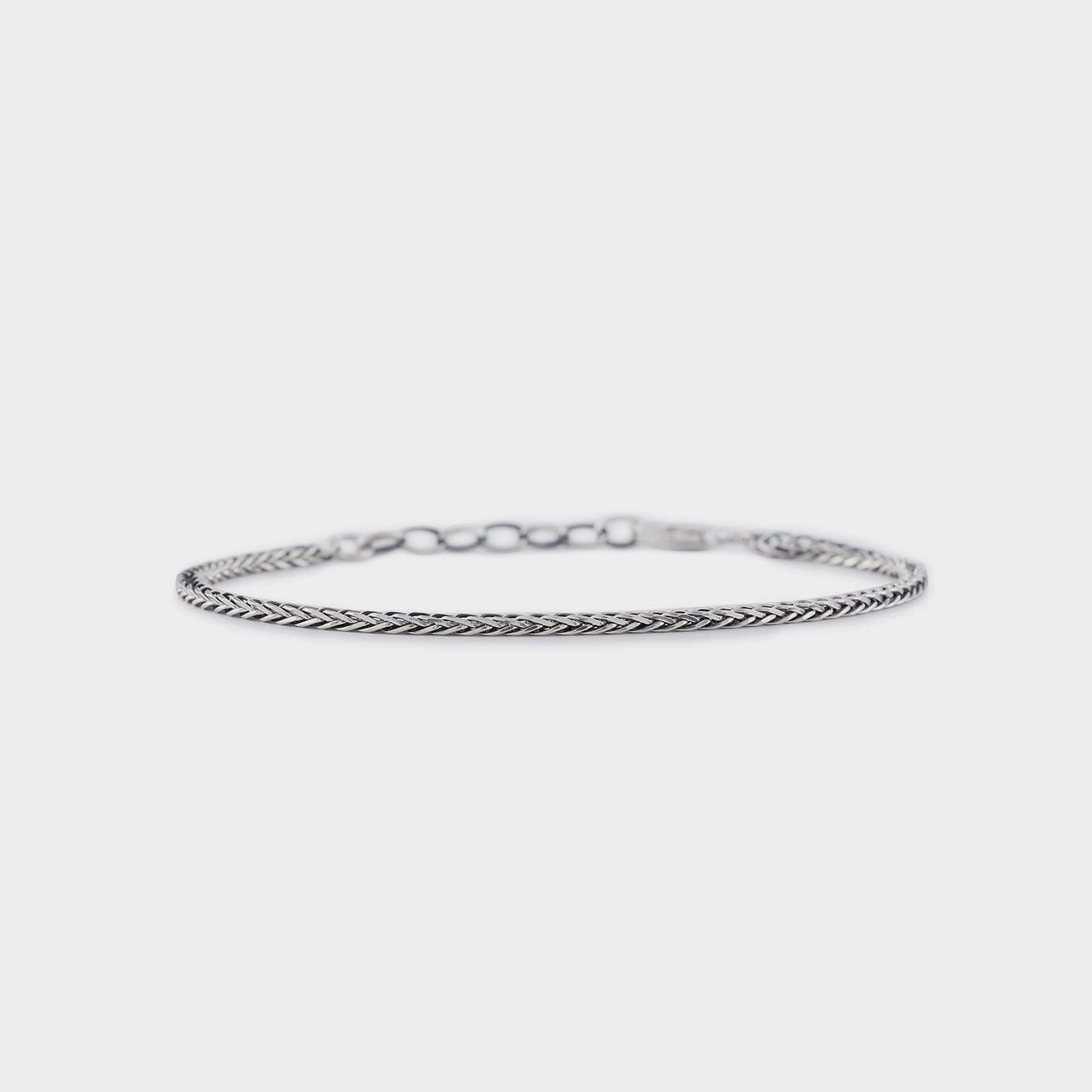 Serge DeNimes Silver Square Spiga Bracelet in Farbe silver