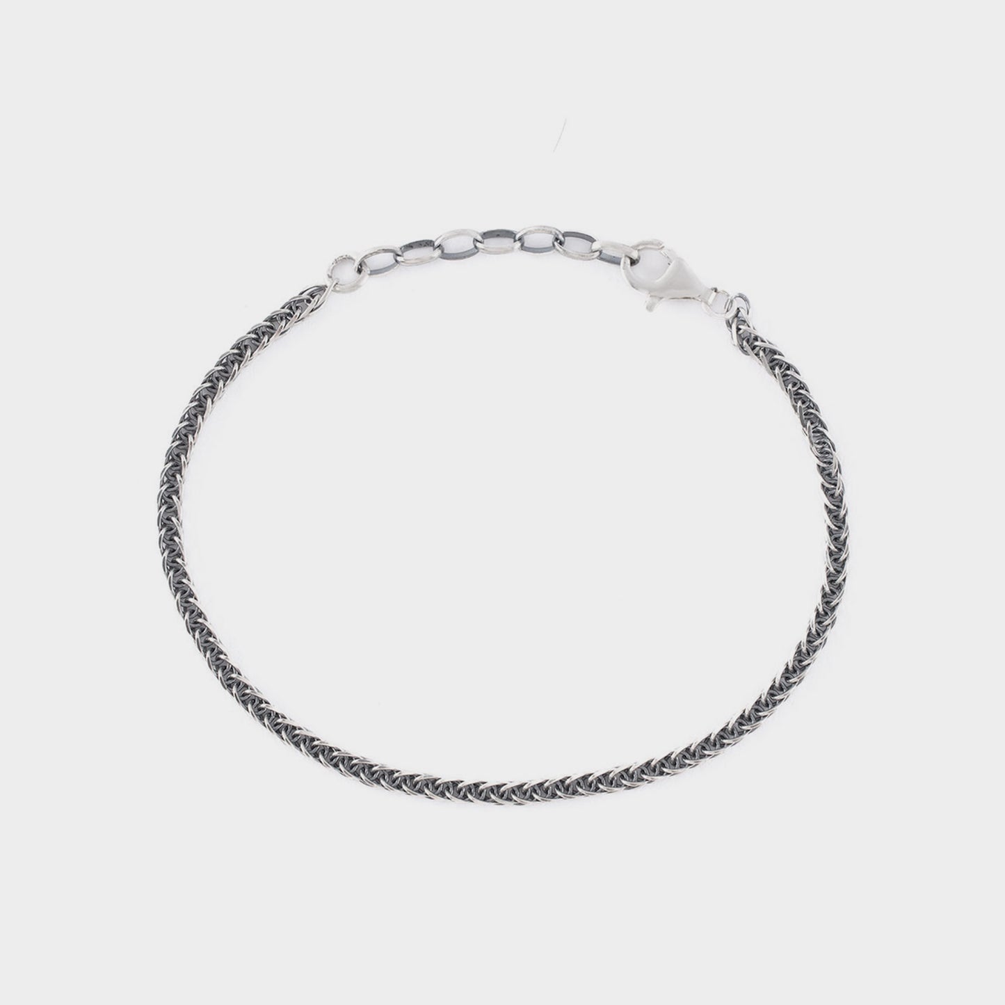 Serge DeNimes Silver Square Spiga Bracelet in Farbe silver