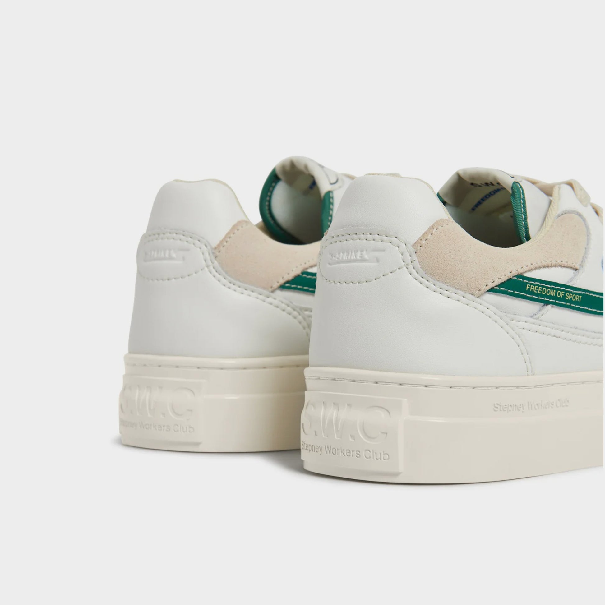 S.W.C. Pearl S-Strike Leather - White Green in Farbe white_green