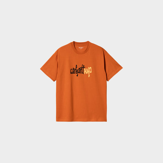 Carhartt WIP S/S Brush WIP T-Shirt in Farbe tumeric