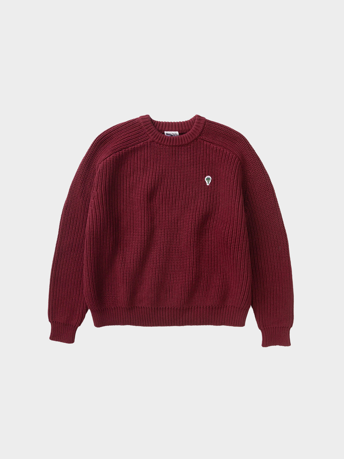 Service Works Artichoke Chunky Knit in Farbe burgundy