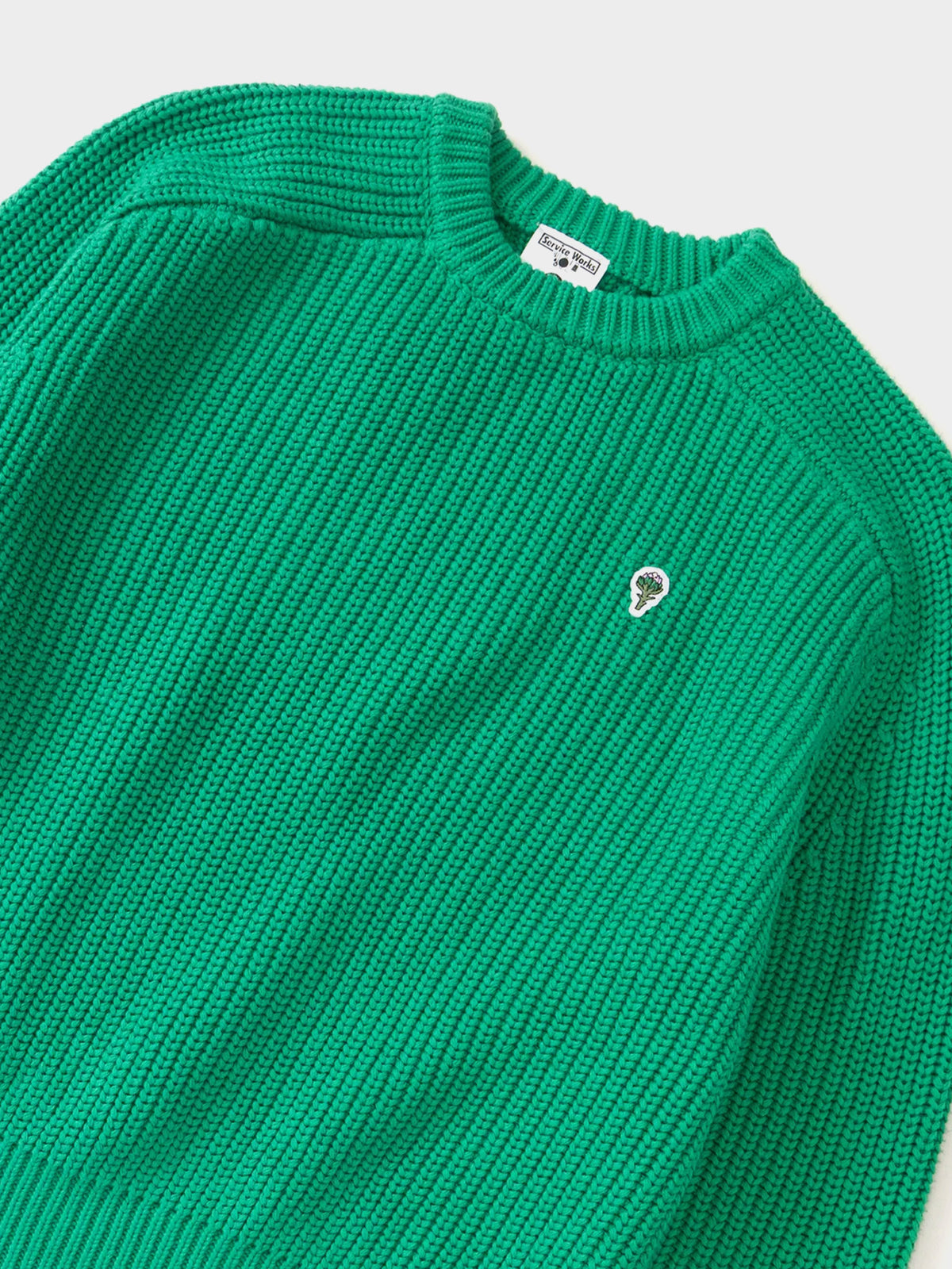 Service Works Artichoke Chunky Knit in Farbe derry_green