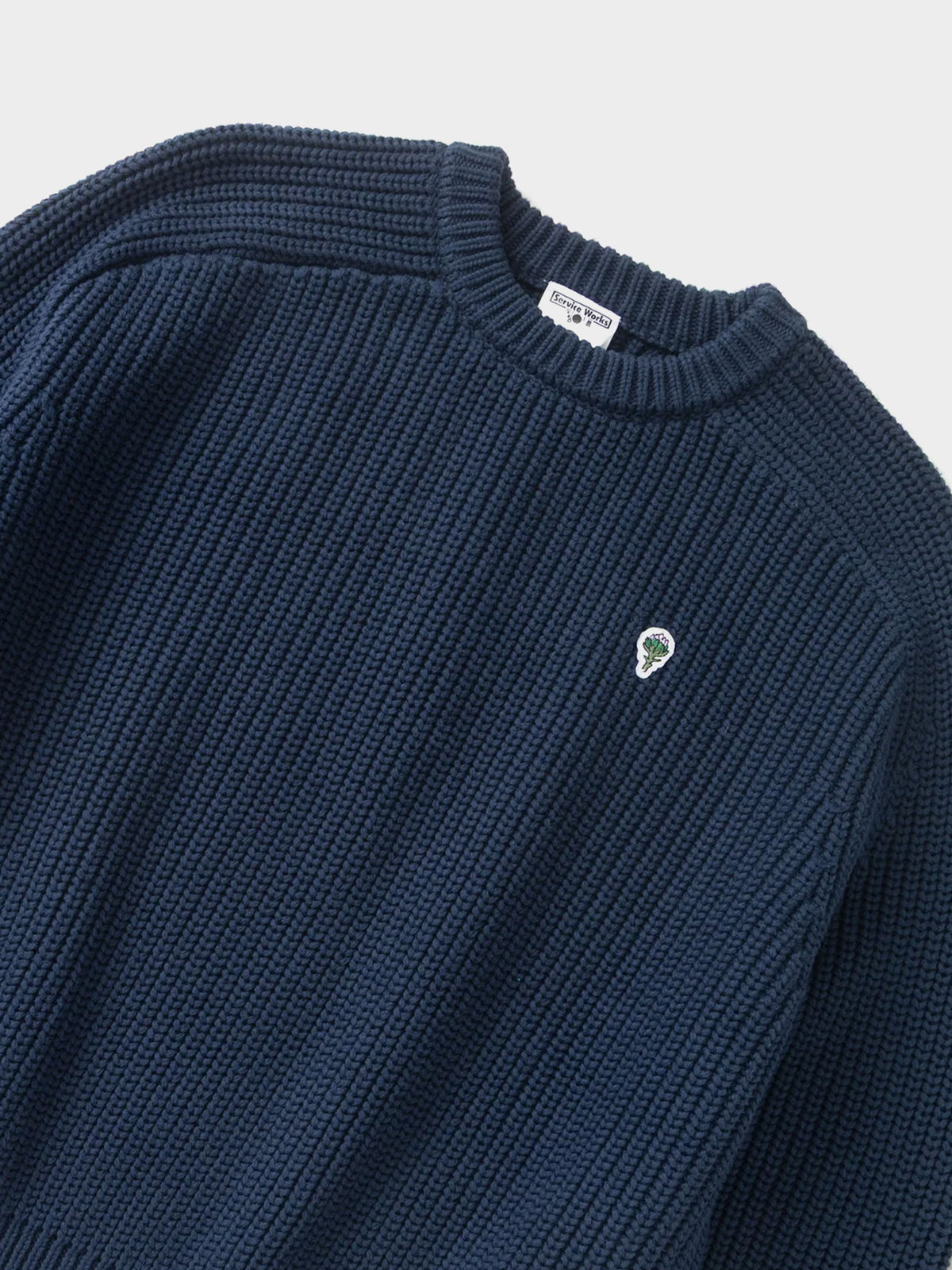 Service Works Artichoke Chunky Knit in Farbe navy