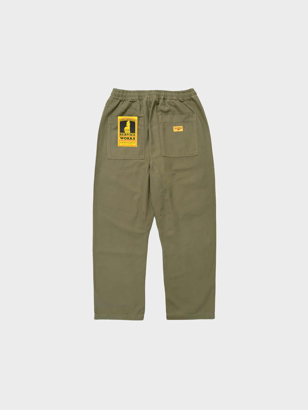 Service Works Classic Chef Pants in Farbe olive