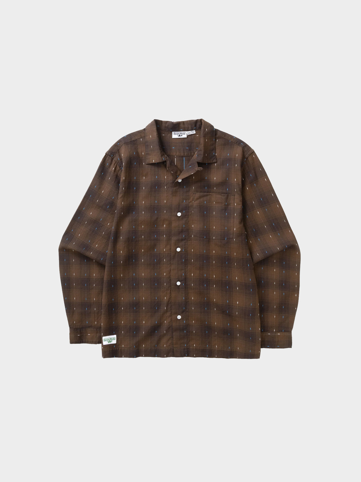 Service Works Drag Stitch Resort Shirt in Farbe brown