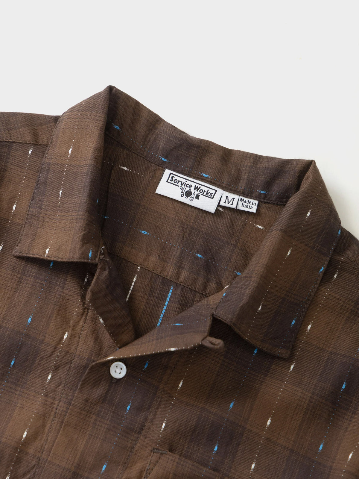 Service Works Drag Stitch Resort Shirt in Farbe brown