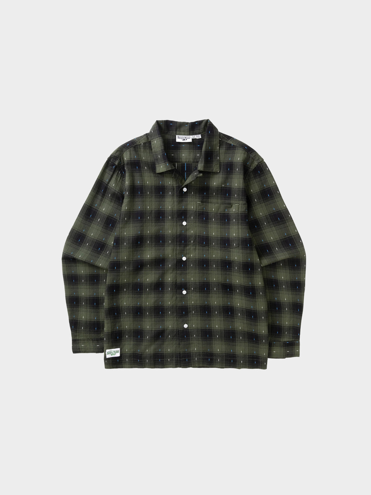 Service Works Drag Stitch Resort Shirt in Farbe olive