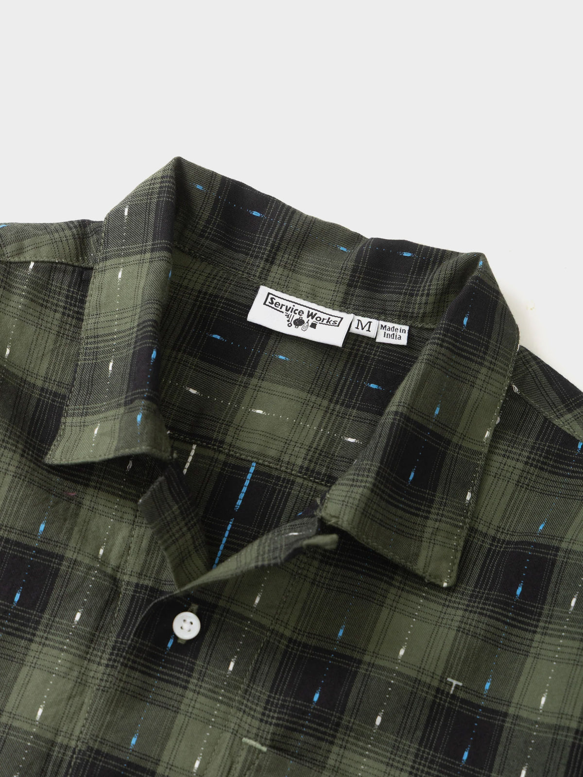 Service Works Drag Stitch Resort Shirt in Farbe olive