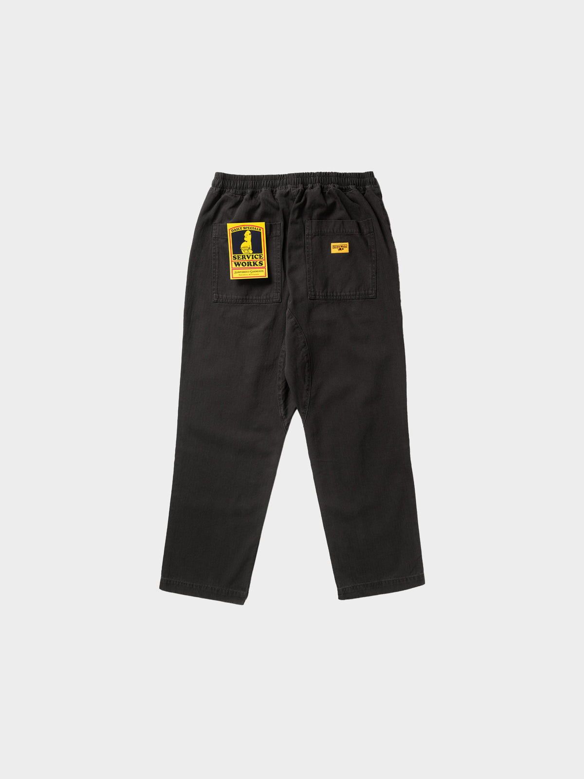 Service Works Pigment Herringbone Chef Pants in Farbe black