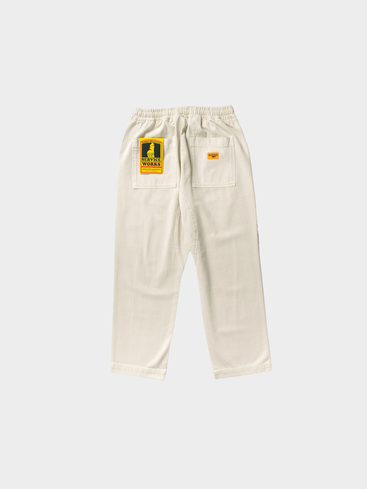 Service Works Pigment Herringbone Chef Pants in Farbe bone