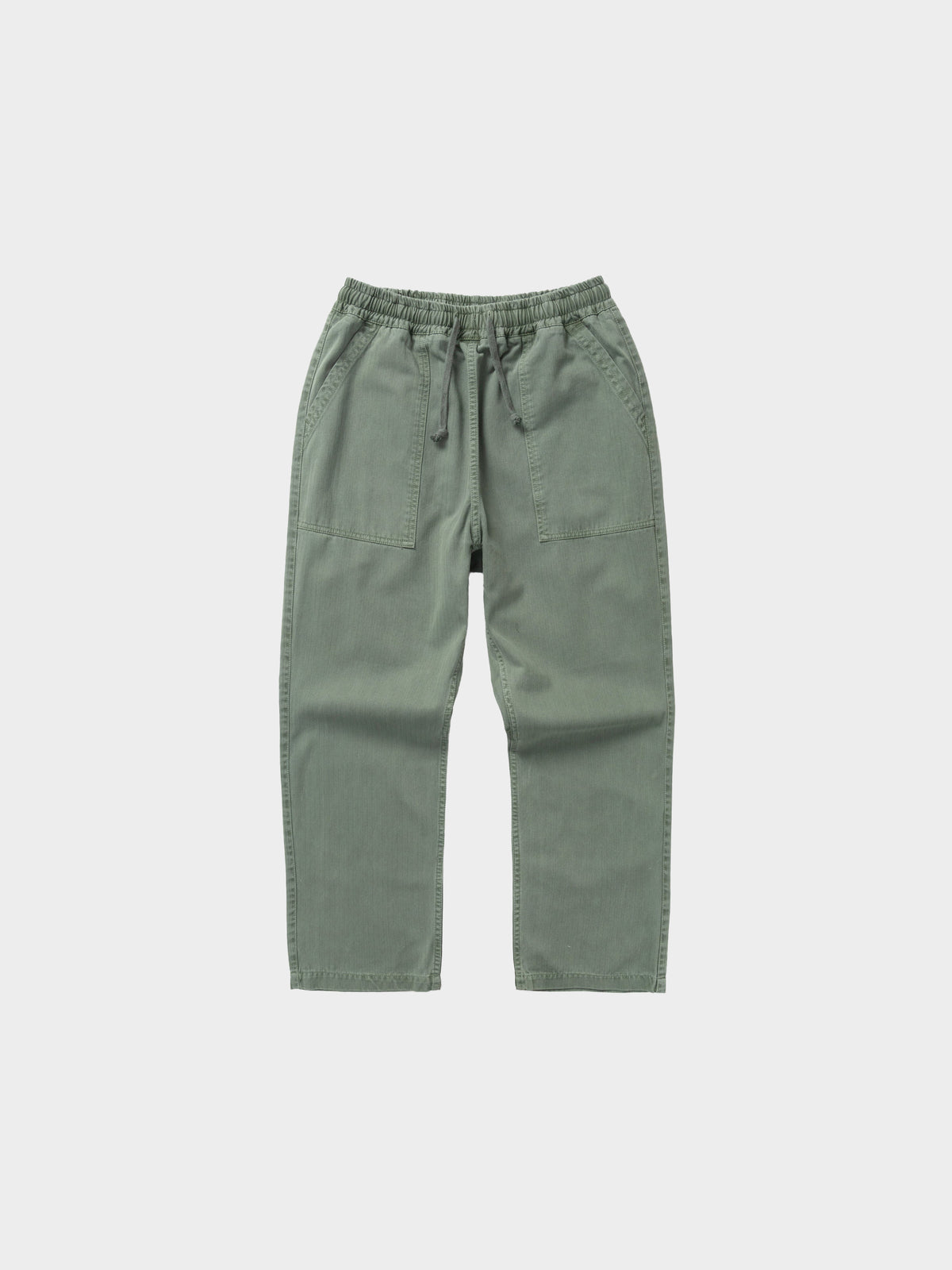 Service Works Pigment Herringbone Chef Pants in Farbe olive