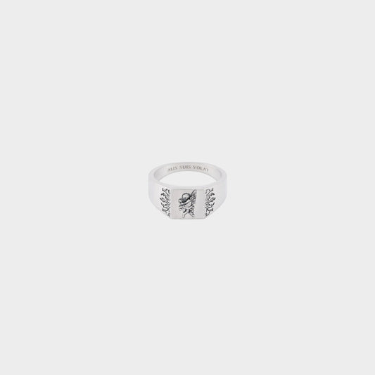 Silver Cherub Ring