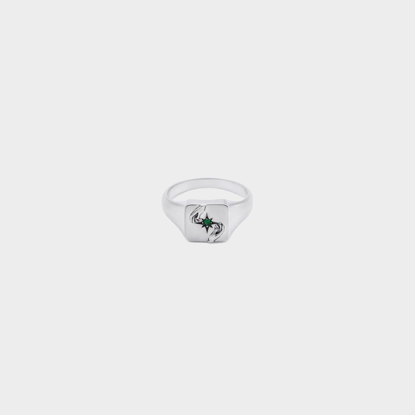 Serge DeNimes Silver Oracle Ring in farbe silver