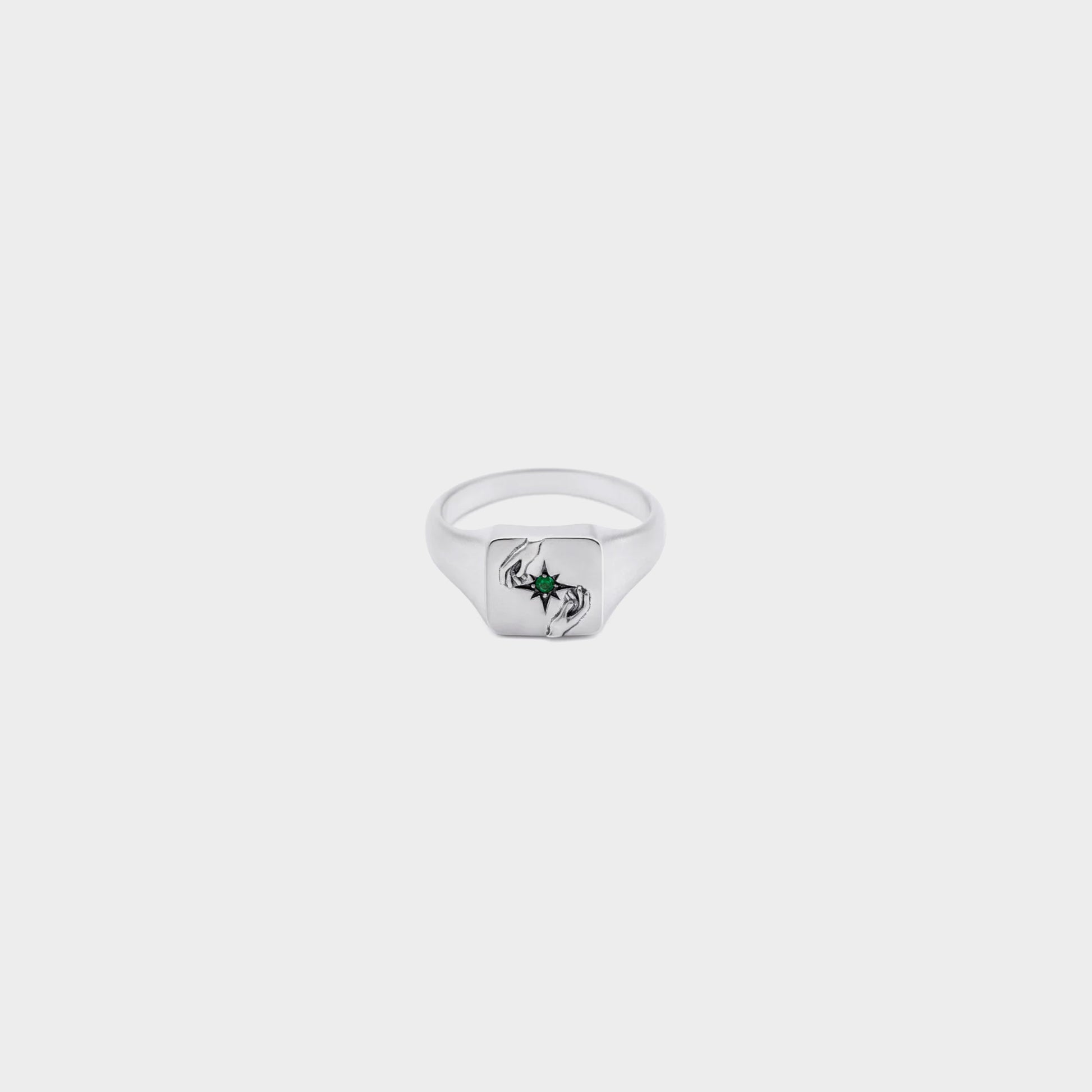 Serge DeNimes Silver Oracle Ring in farbe silver