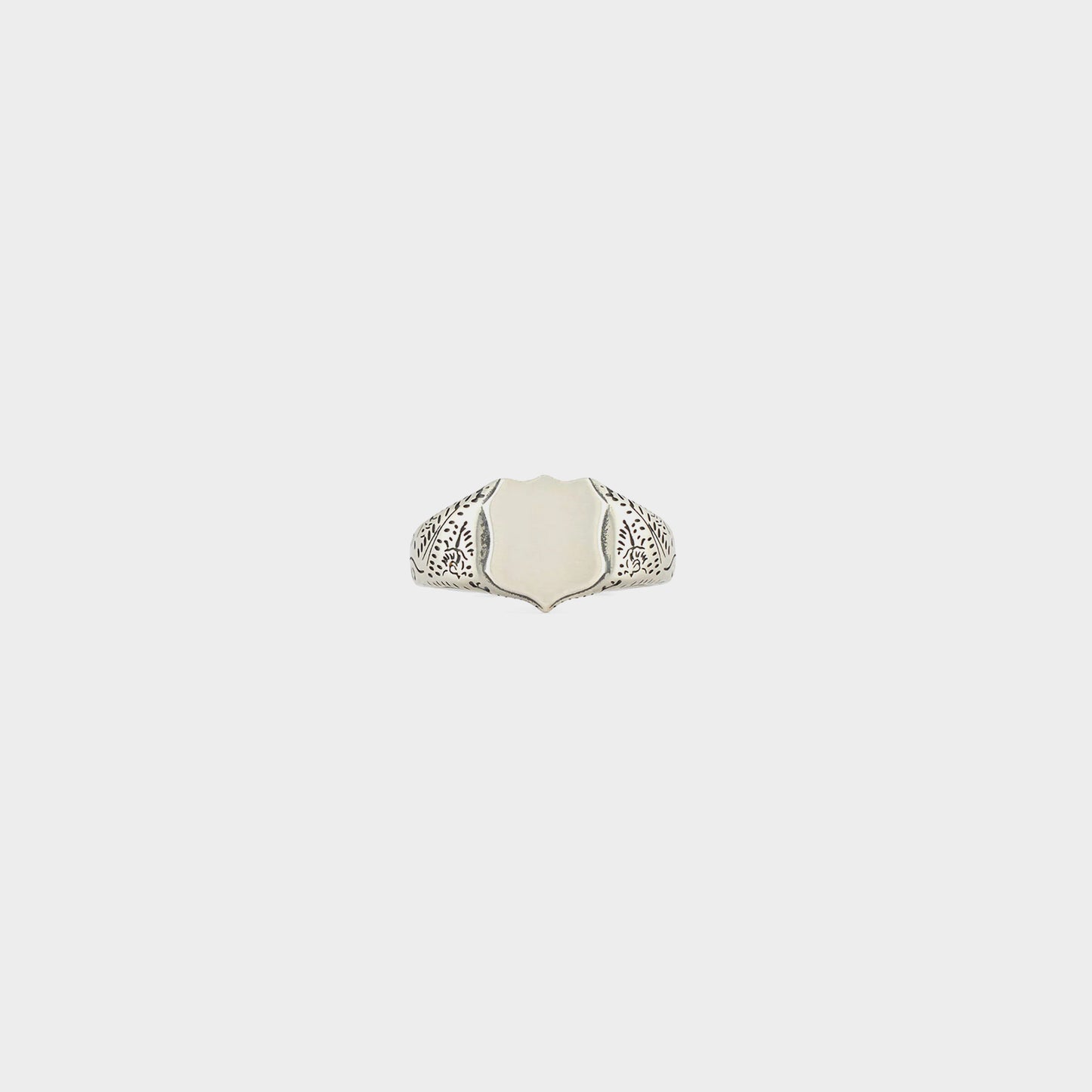 Serge DeNimes Silver Shield Ring in Farbe silver