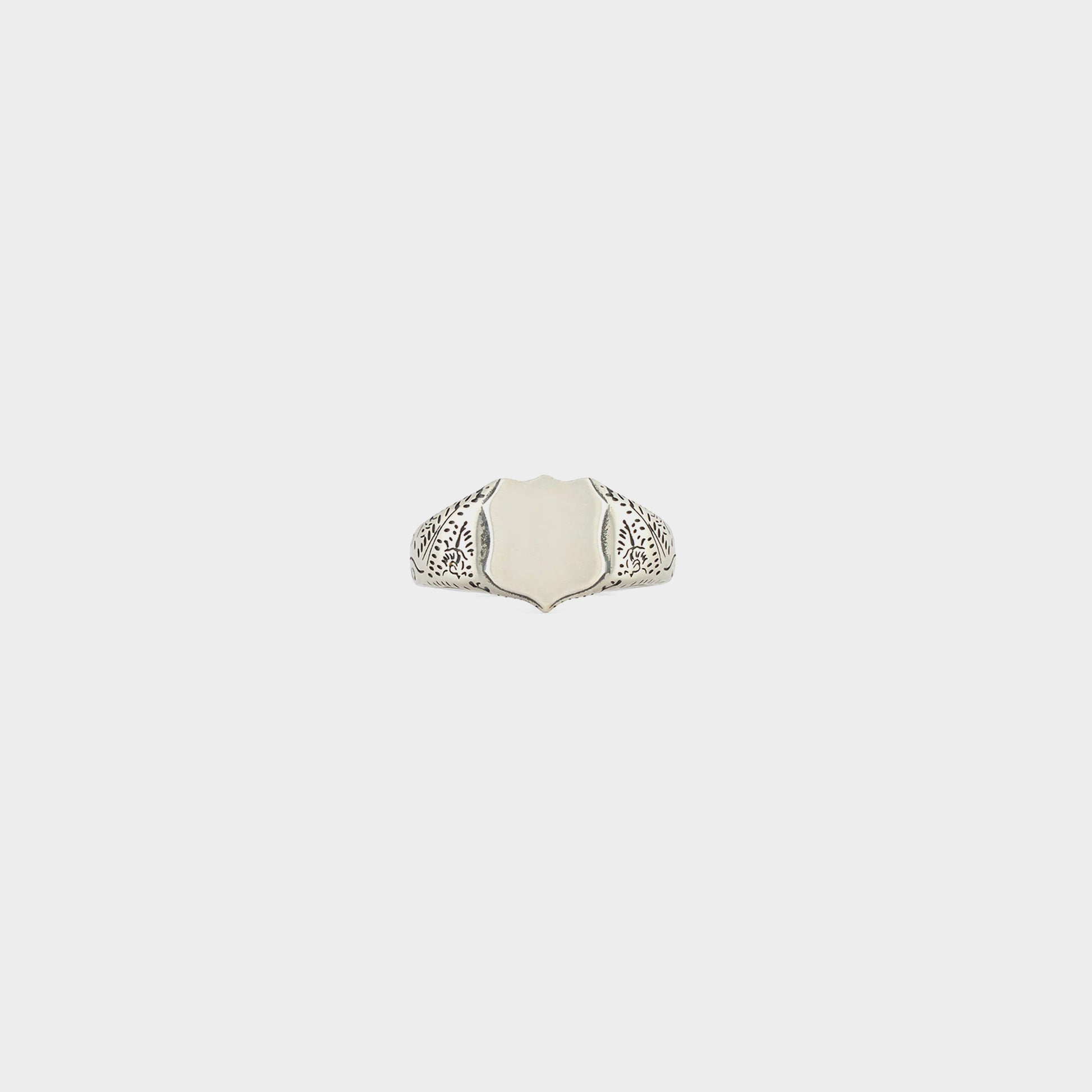 Serge DeNimes Silver Shield Ring in Farbe silver