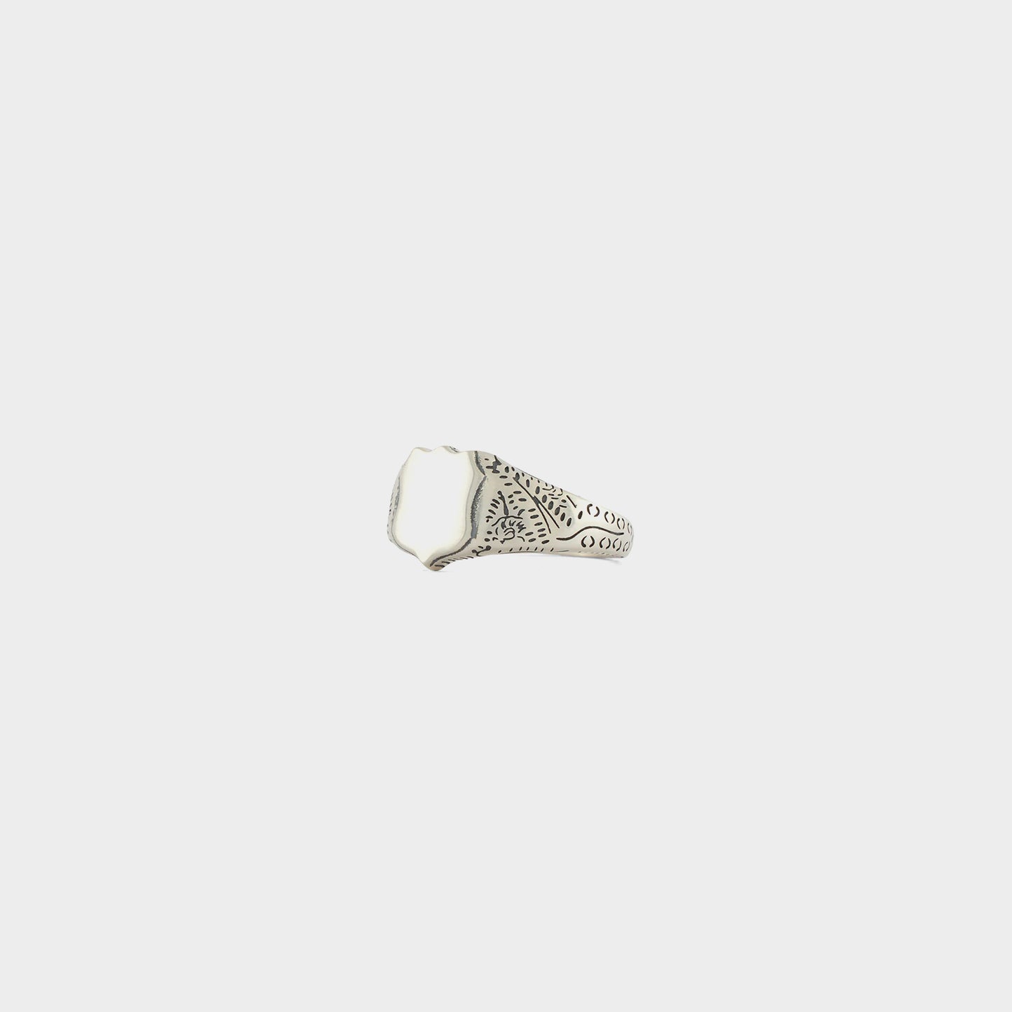 Serge DeNimes Silver Shield Ring in Farbe silver