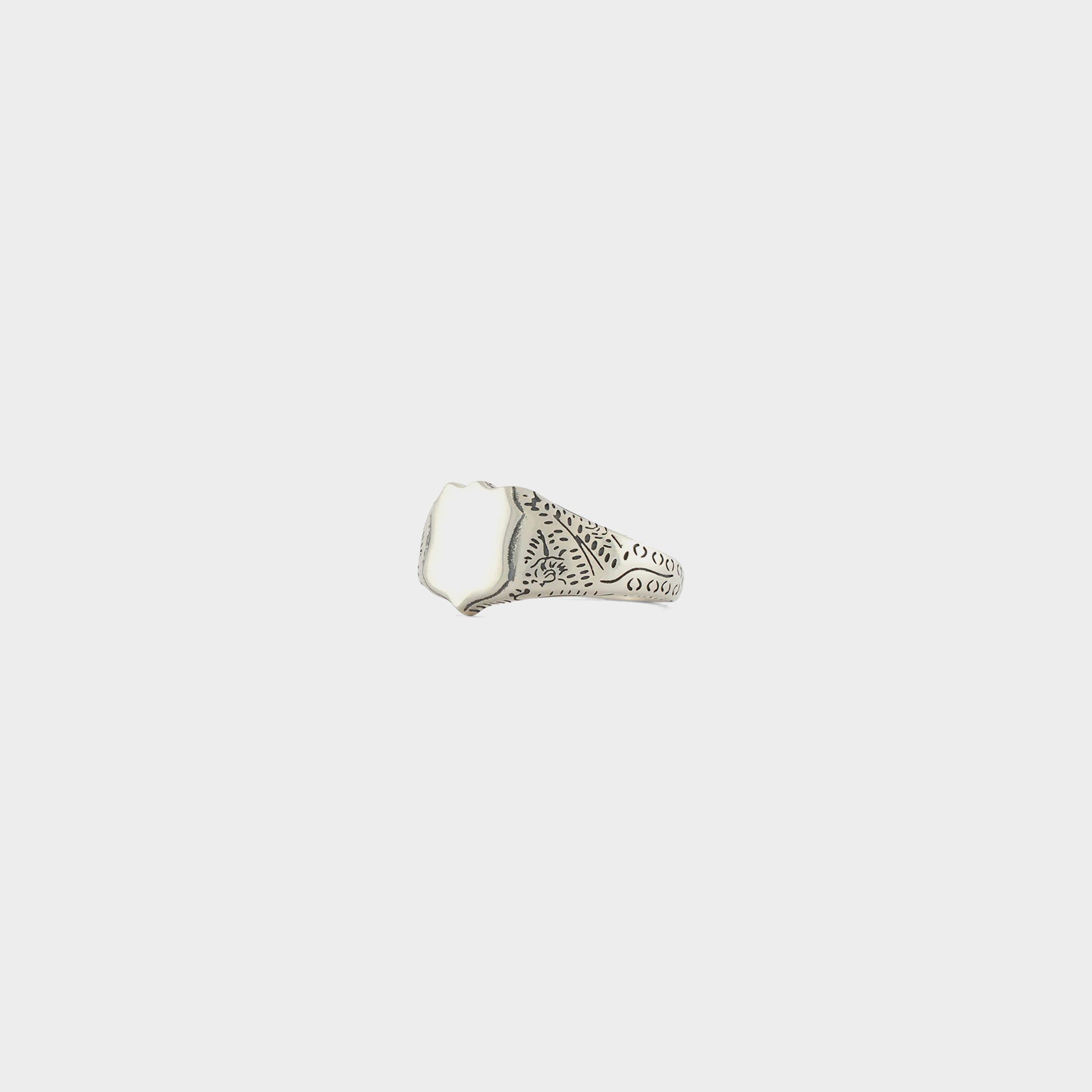 Serge DeNimes Silver Shield Ring in Farbe silver