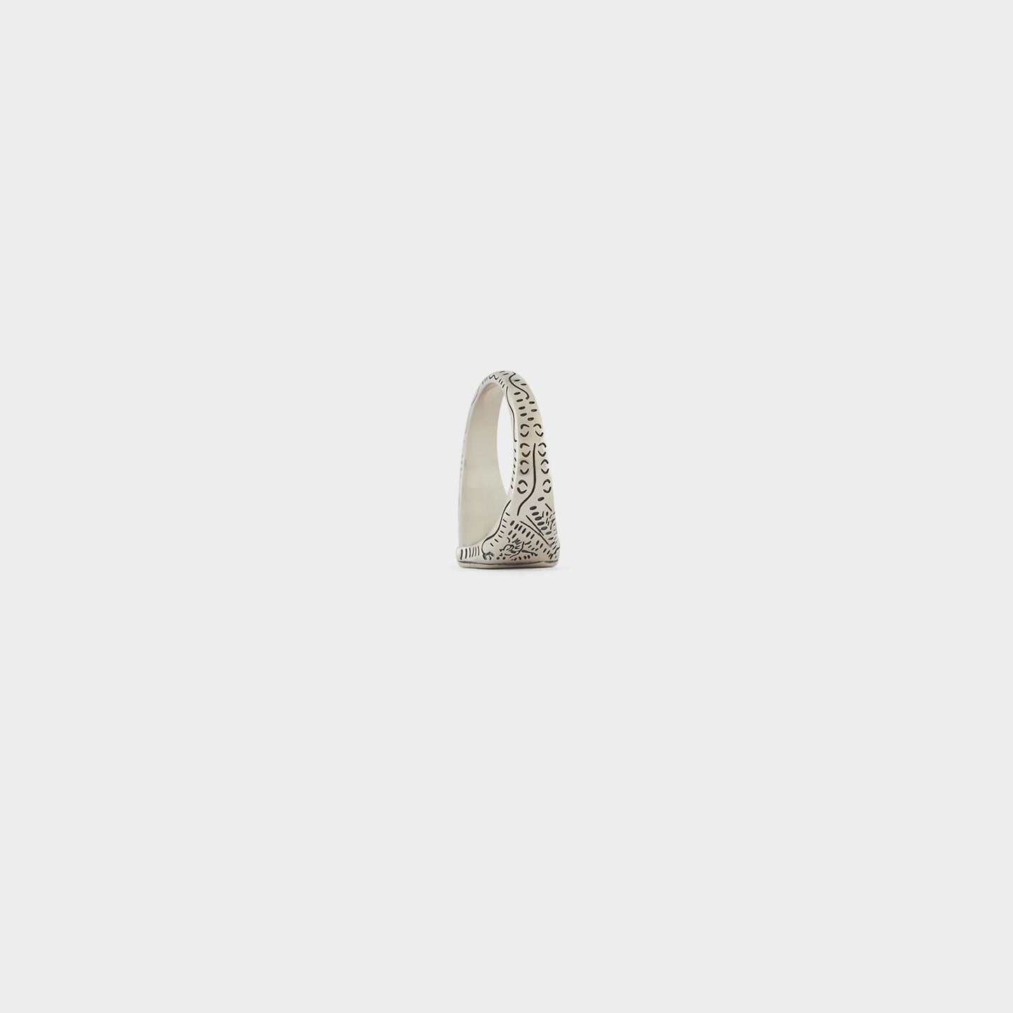 Serge DeNimes Silver Shield Ring in Farbe silver