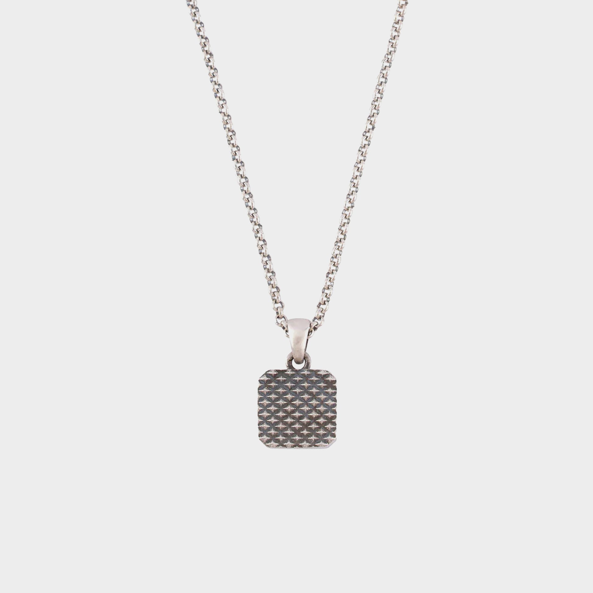 Serge Denimes Silver Onyx Armour Necklace in Farbe silver