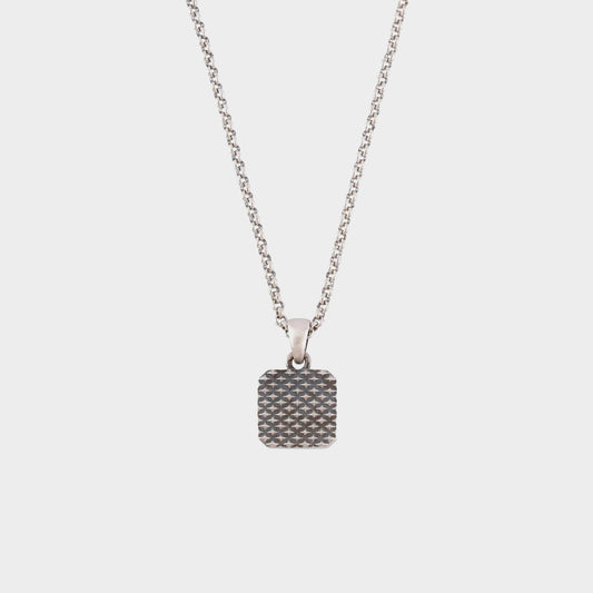 Silver Onyx Armour Necklace