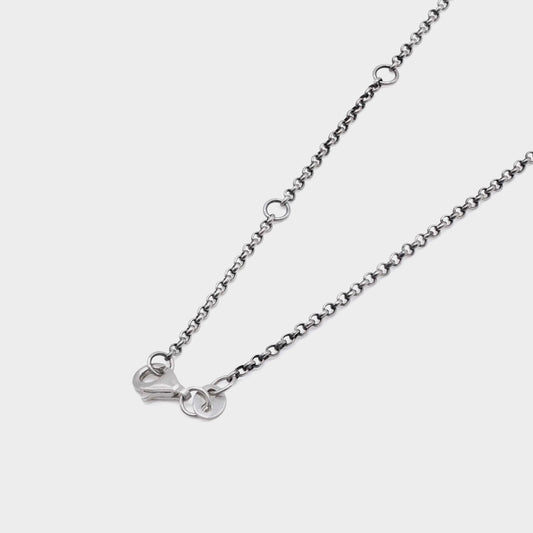 Silver Onyx Armour Necklace