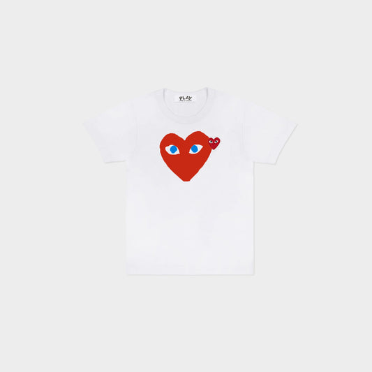 Blue Eyes T-Shirt - White / Red Heart