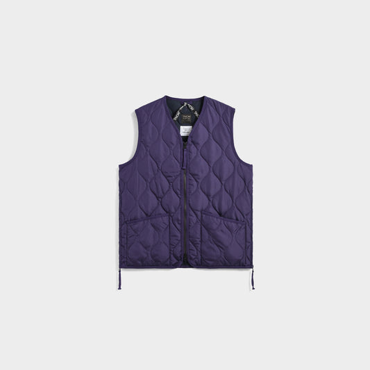 Taion Military V-Neck Vest in Farbe Deep_Purple