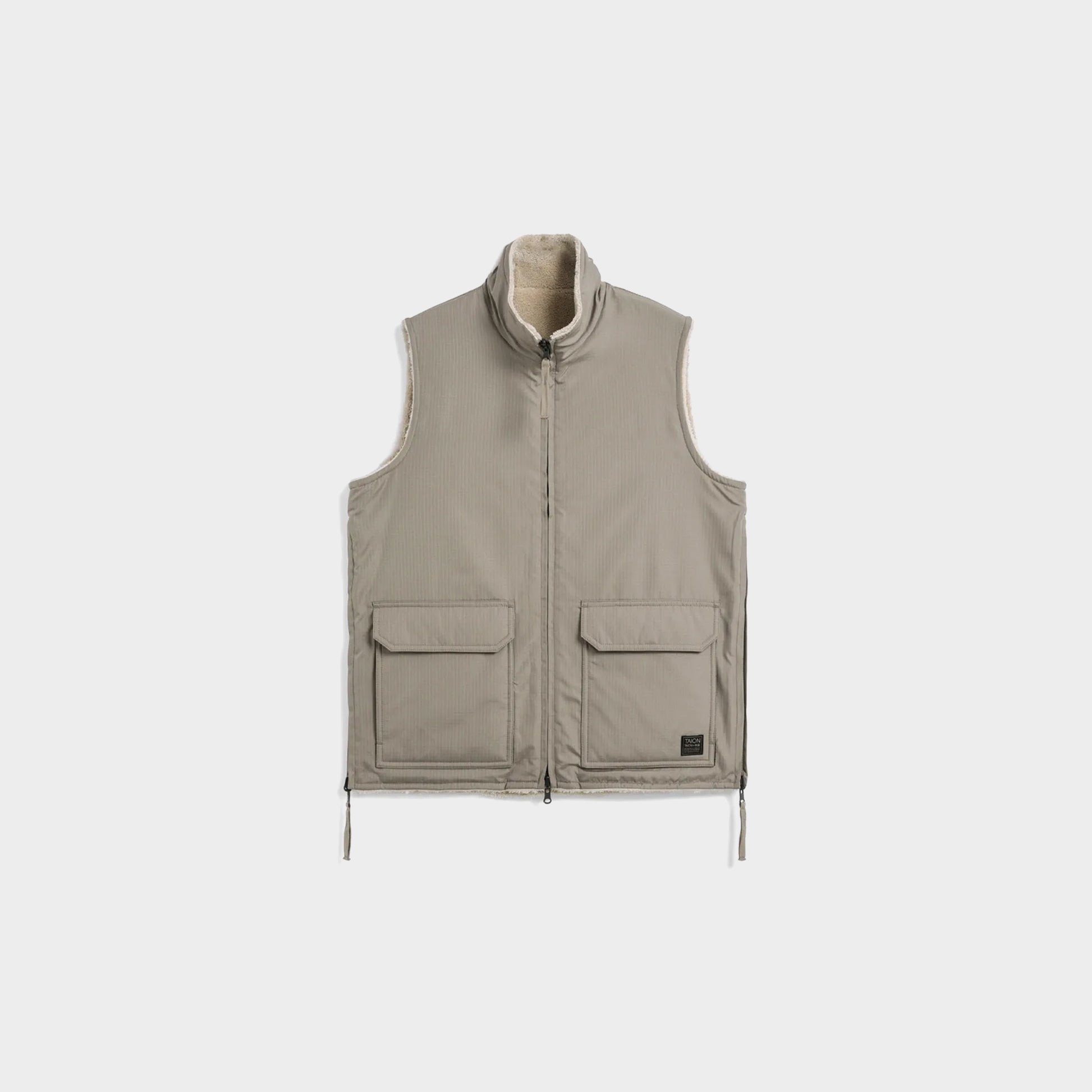 Taion Non Down Military Vest in Farbe beige