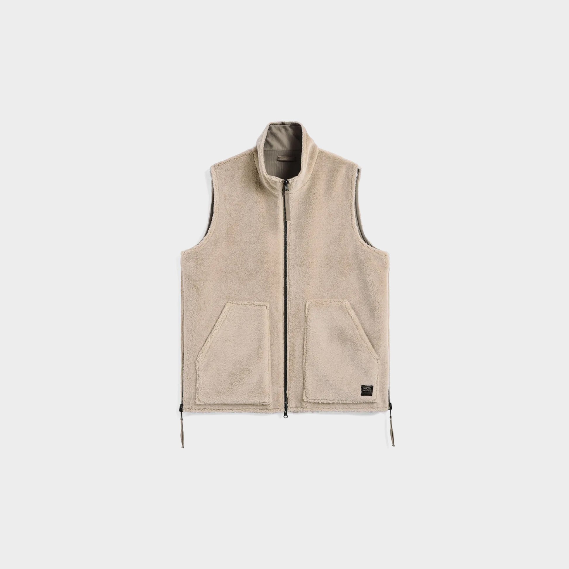 Taion Non Down Military Vest in Farbe beige