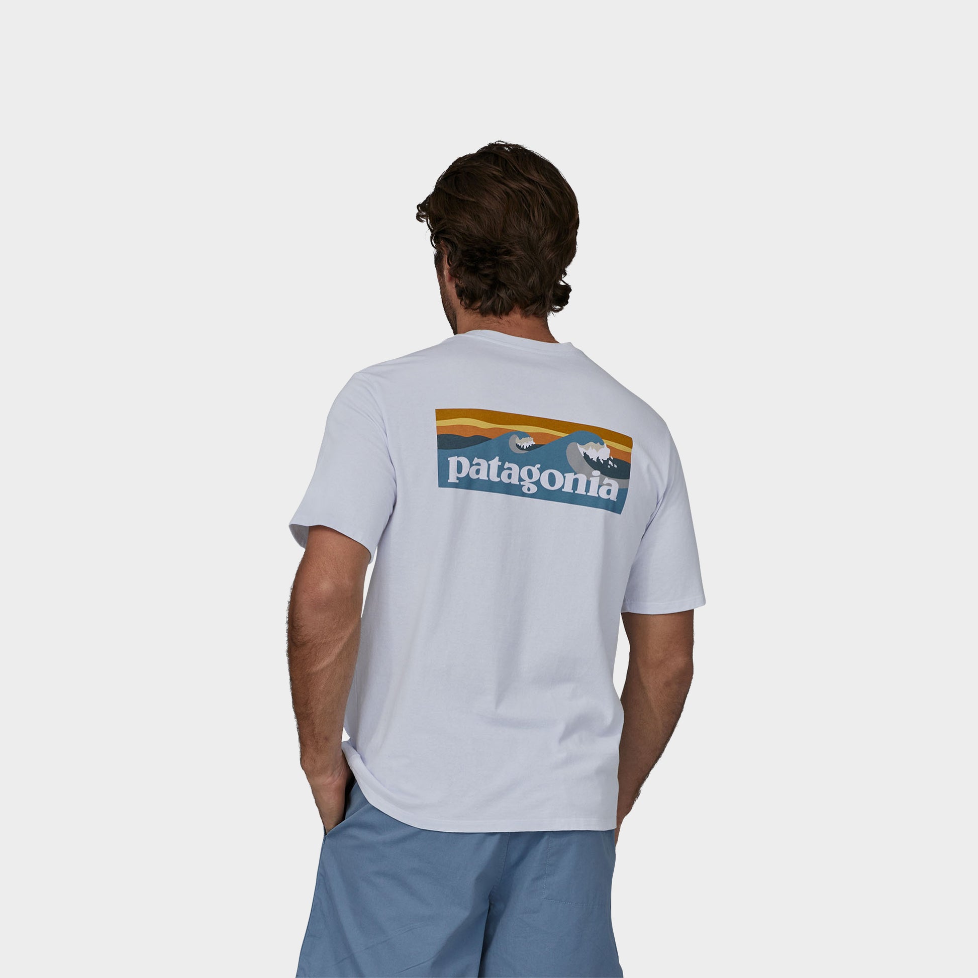 Patagonia Ms Boardshort Logo Pocket Responsi in Farbe white
