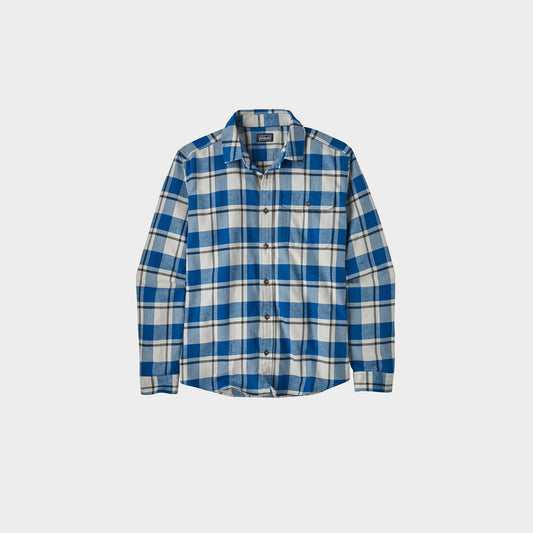 Patagonia Ms Long Sleeved Fjord Flannel Shirt in Farbe endless_Blue