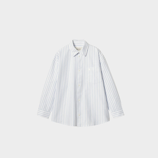 Carhartt WIP W' LS Dowlen Shirt in Farbe white