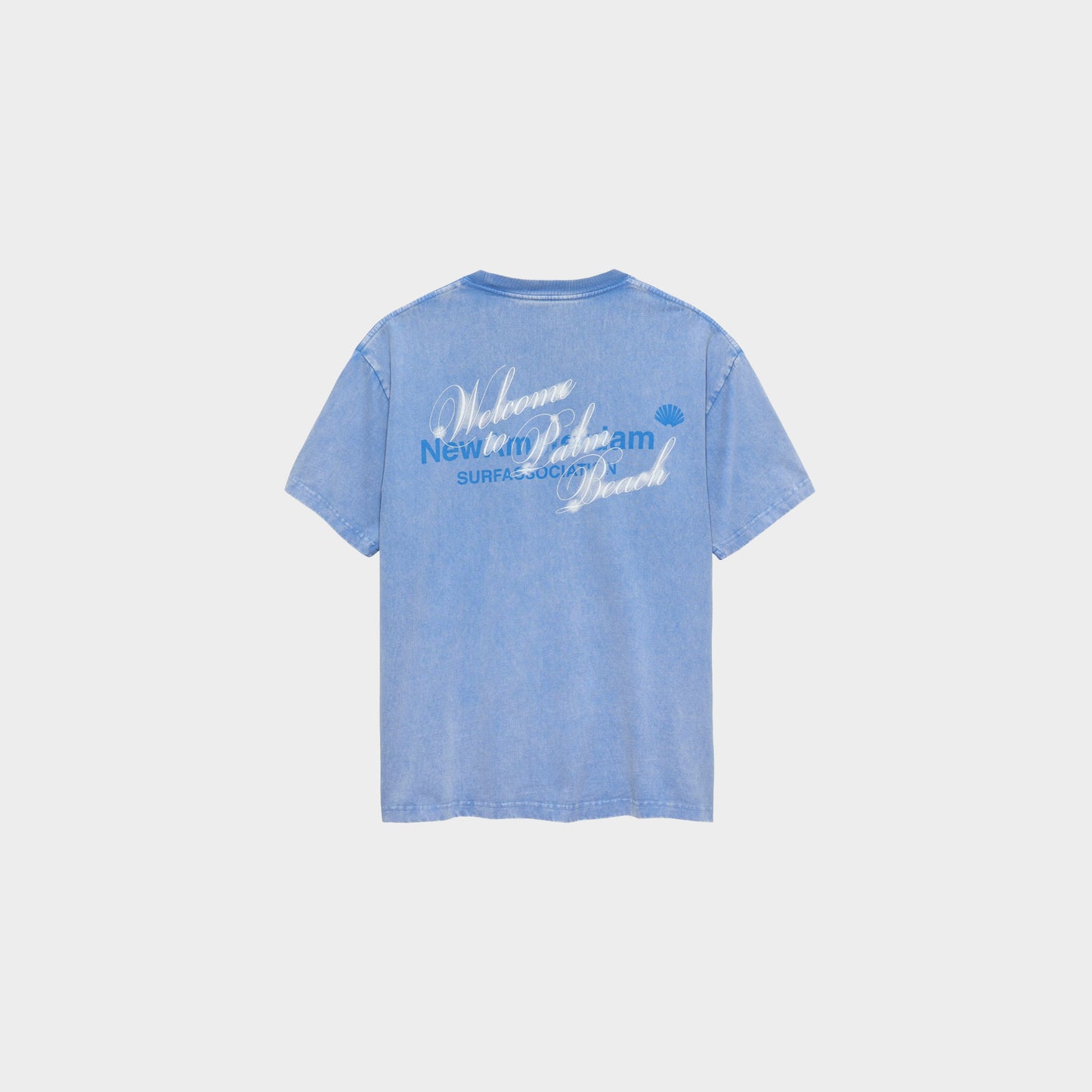 New Amsterdam Surf Association Welcome to Palm Beach Tee in Farbe blue