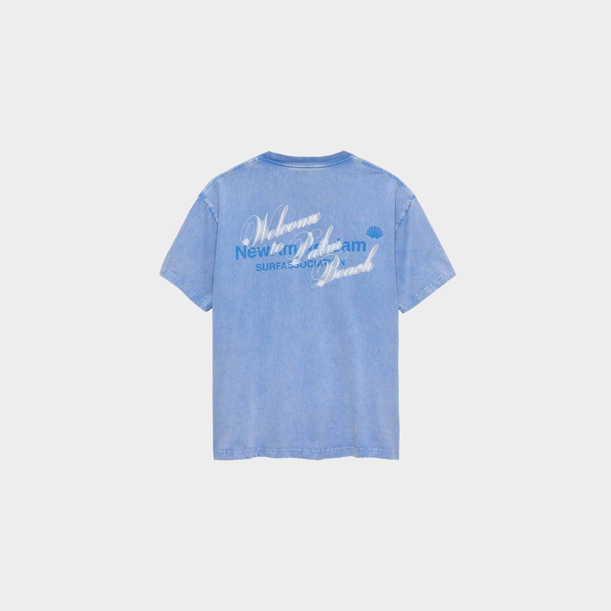 New Amsterdam Surf Association Welcome to Palm Beach Tee in Farbe blue
