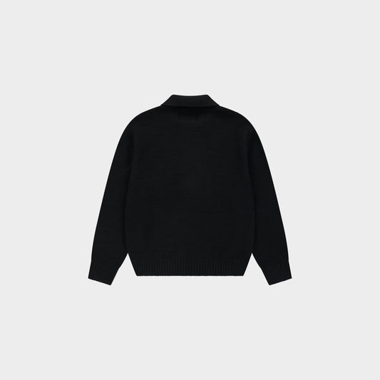 Stencil Zip Cardigan