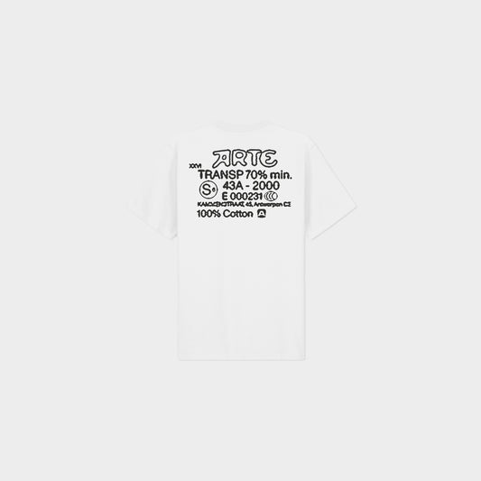 Serial Stamp T-Shirt White