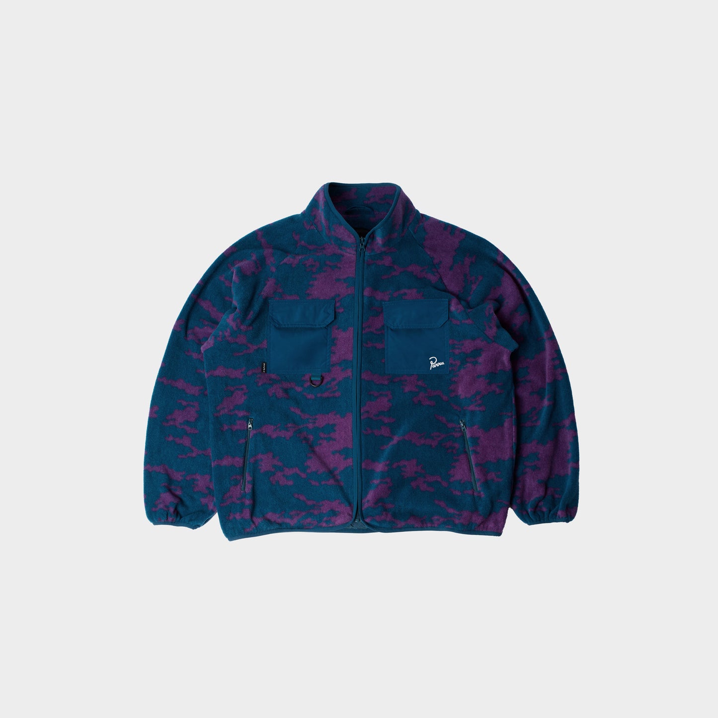 by Parra Purple Darwin Camo Fleece in Farbe blue
